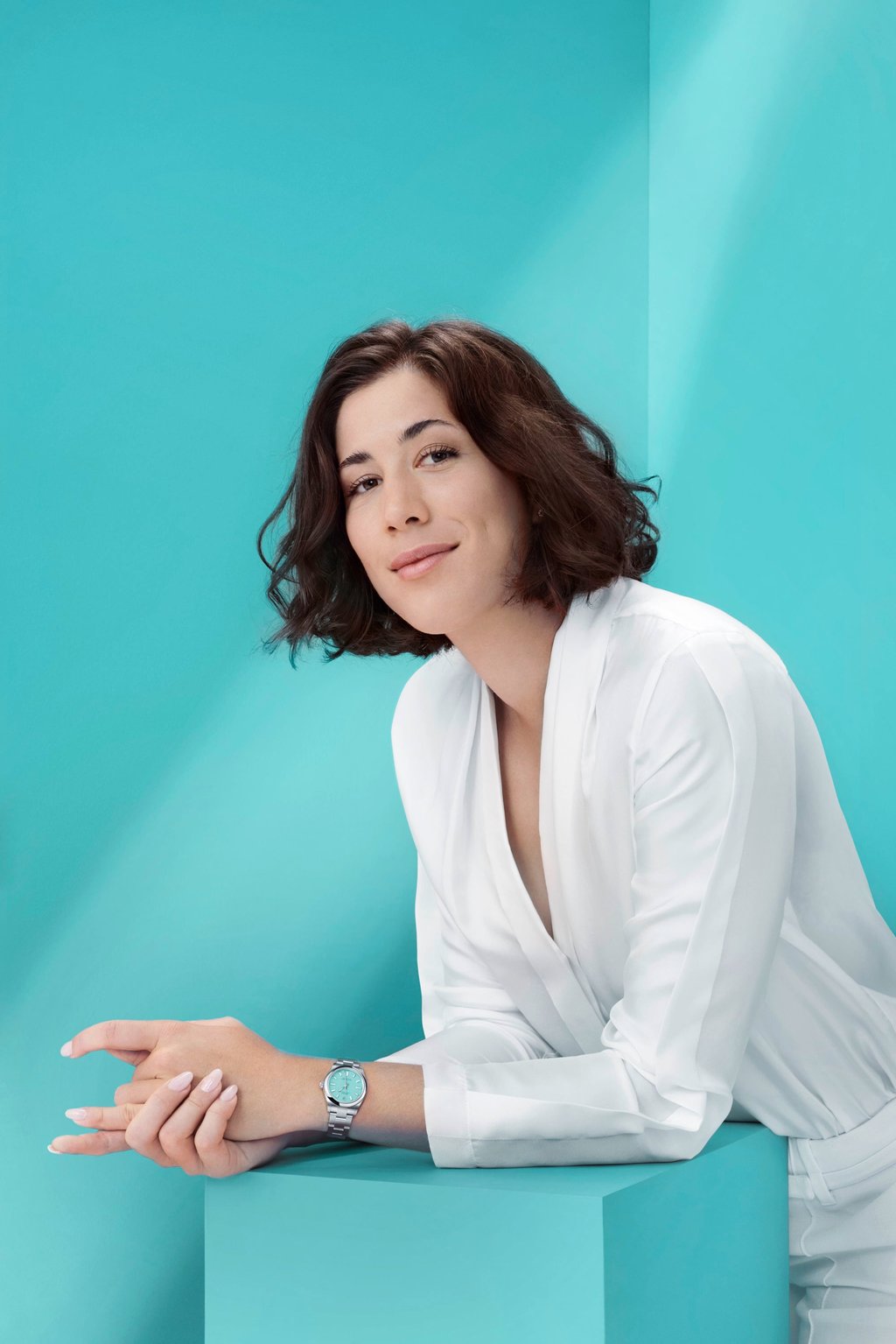 Garbiñe Muguruza of Spain, former professional tennis player and Rolex Testimonee, wearing the Rolex Oyster Perpetual 31mm. Photo: Handout