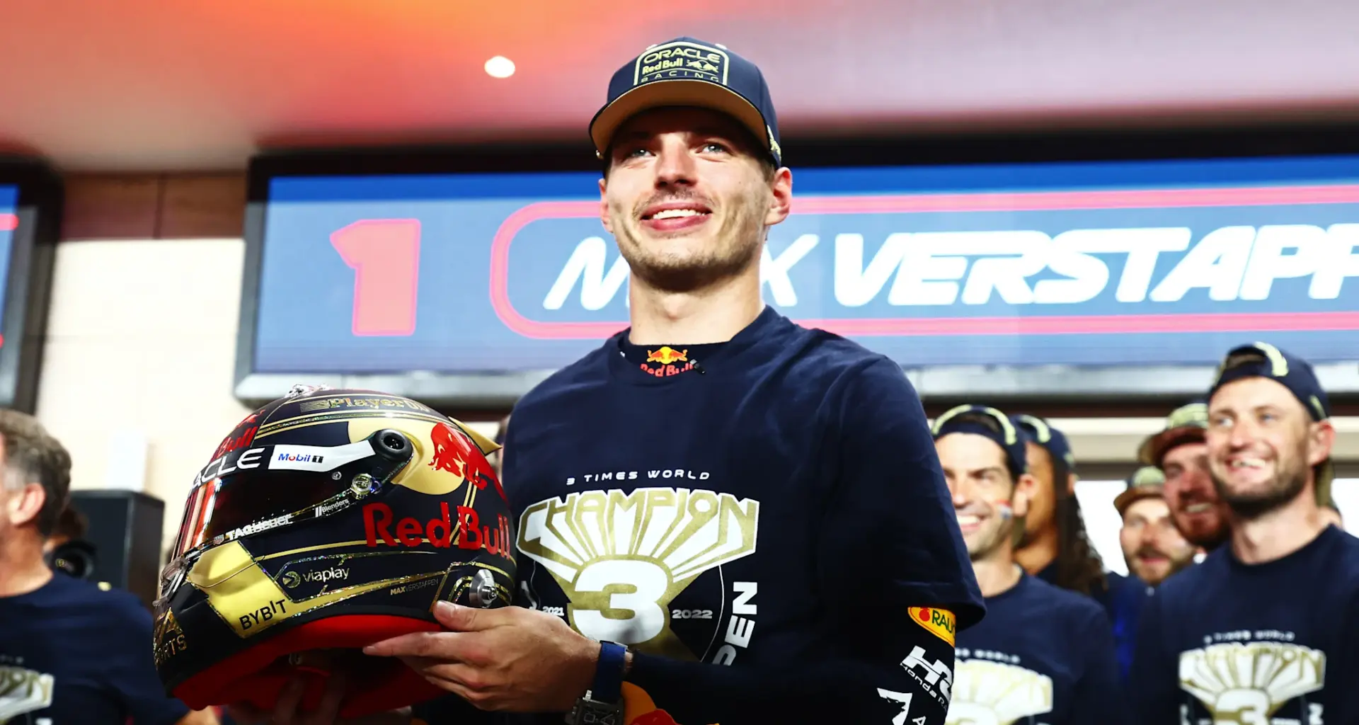 MONTMELO, SPAIN - MAY 15:  Max Verstappen of Netherlands and Red Bull Racing celebrates his first
