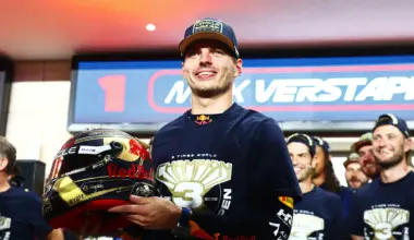 MONTMELO, SPAIN - MAY 15:  Max Verstappen of Netherlands and Red Bull Racing celebrates his first