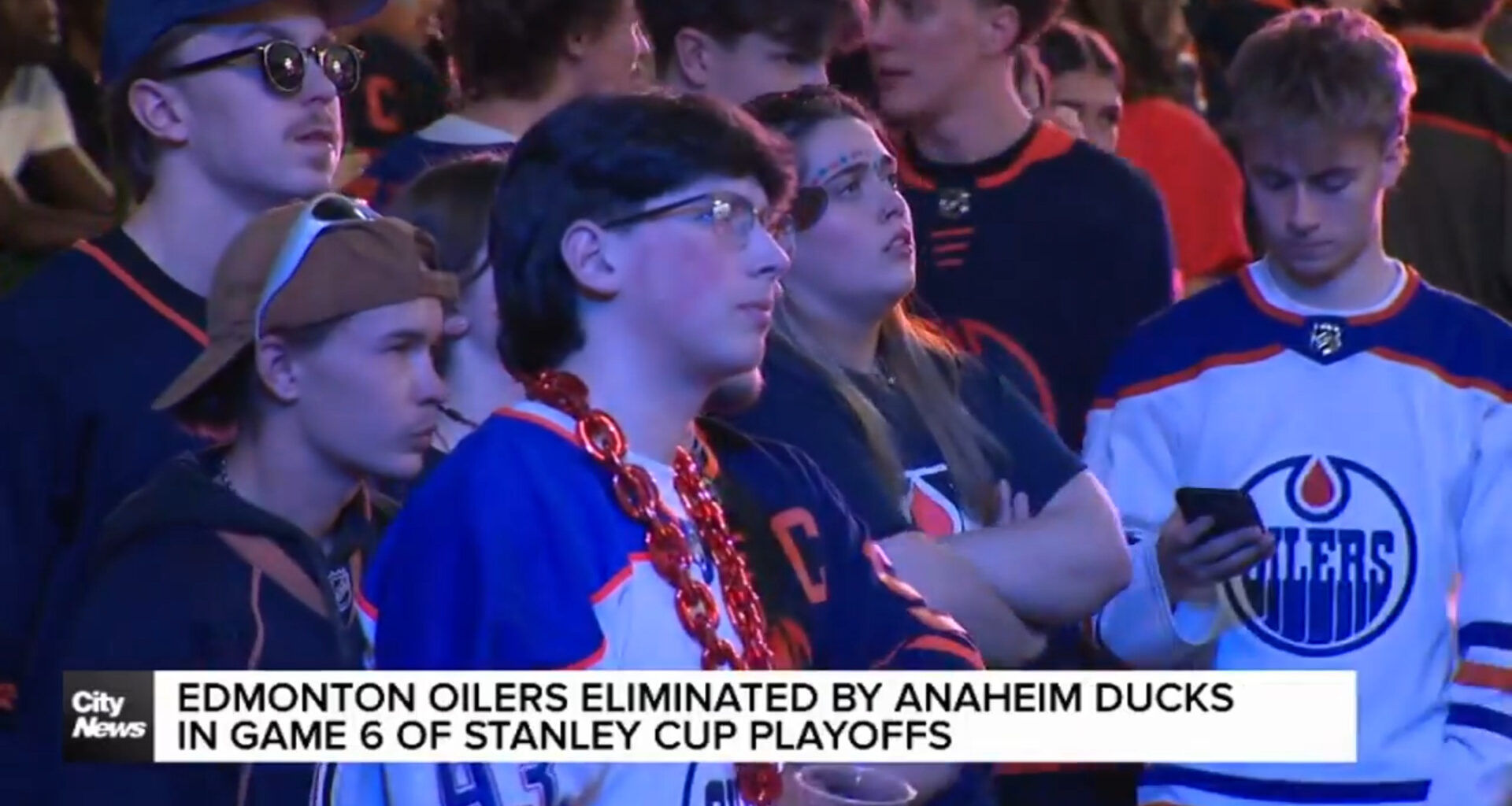 Heartbreak in Edmonton after Oilers eliminated from Stanley Cup Playoffs