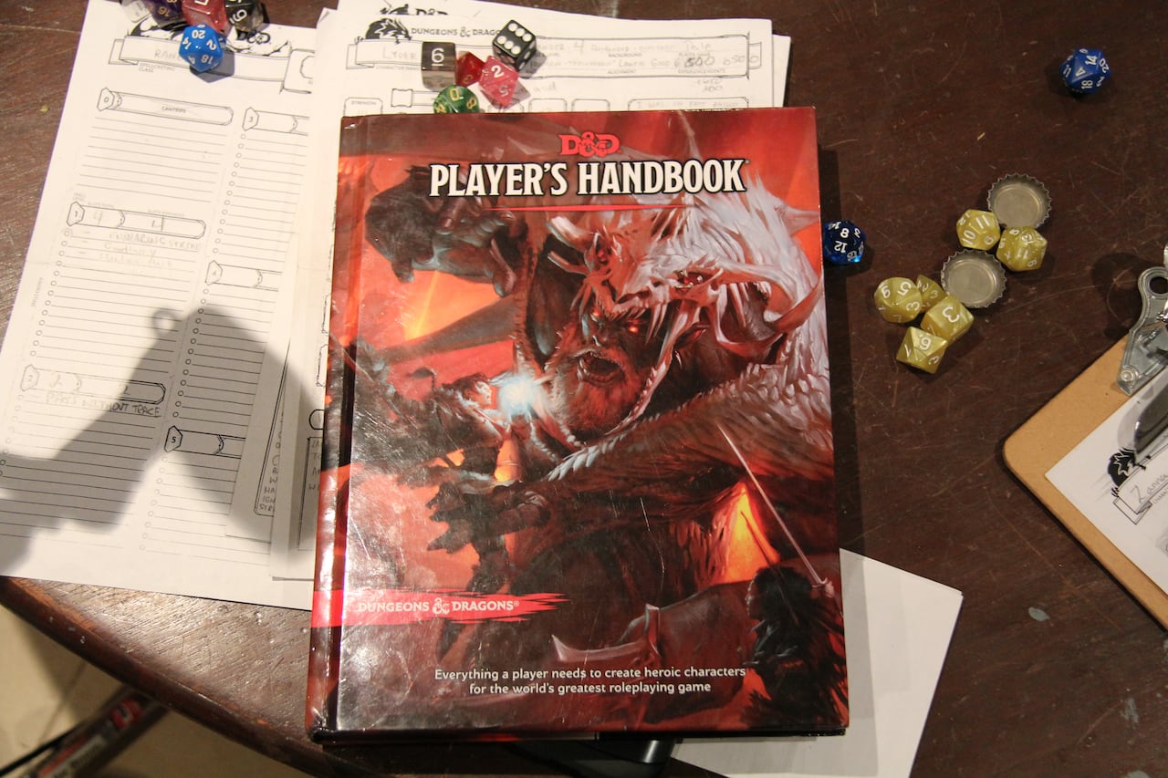 Dungeons and Dragons Player's Handbook.