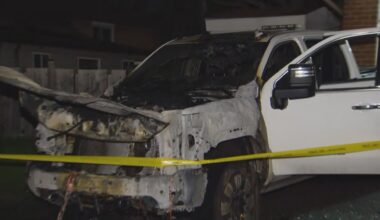 Tow truck fire in driveway of Brampton home investigated as arson