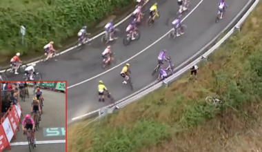 Noemi Rüegg wins chaotic Vuelta Femenina stage 1 sprint