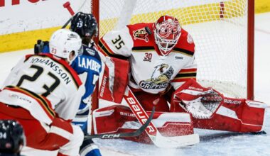 Griffins blank Moose to even series – Winnipeg Free Press