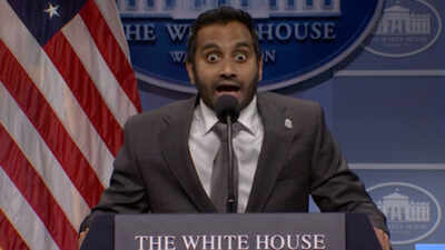 'First Indian person to suck at their job': SNL mocks Kash Patel with Aziz Ansari cameo