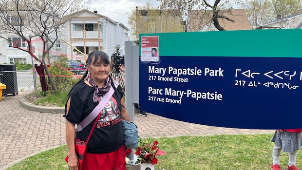 'Mary Papatsie Park' officially unveiled in Ottawa's Vanier neighbourhood