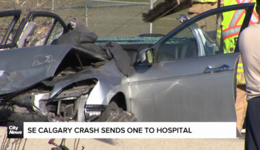 SE Calgary crash sends one to hospital