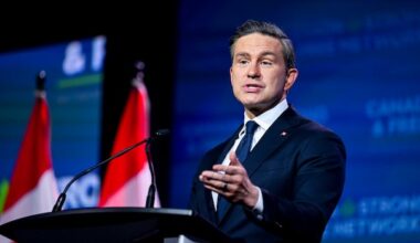 Poilievre tells Conservatives he will stay on and 'keep fighting' after Carney secures majority