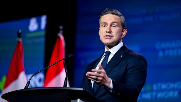 Poilievre tells Conservatives he will stay on and 'keep fighting' after Carney secures majority