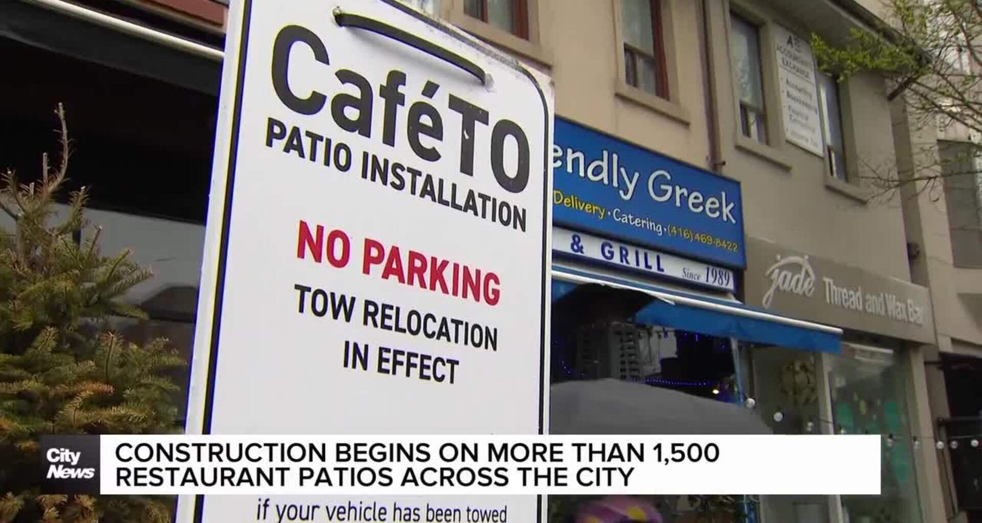 CafeTO patios under construction ahead of busy summer in Toronto
