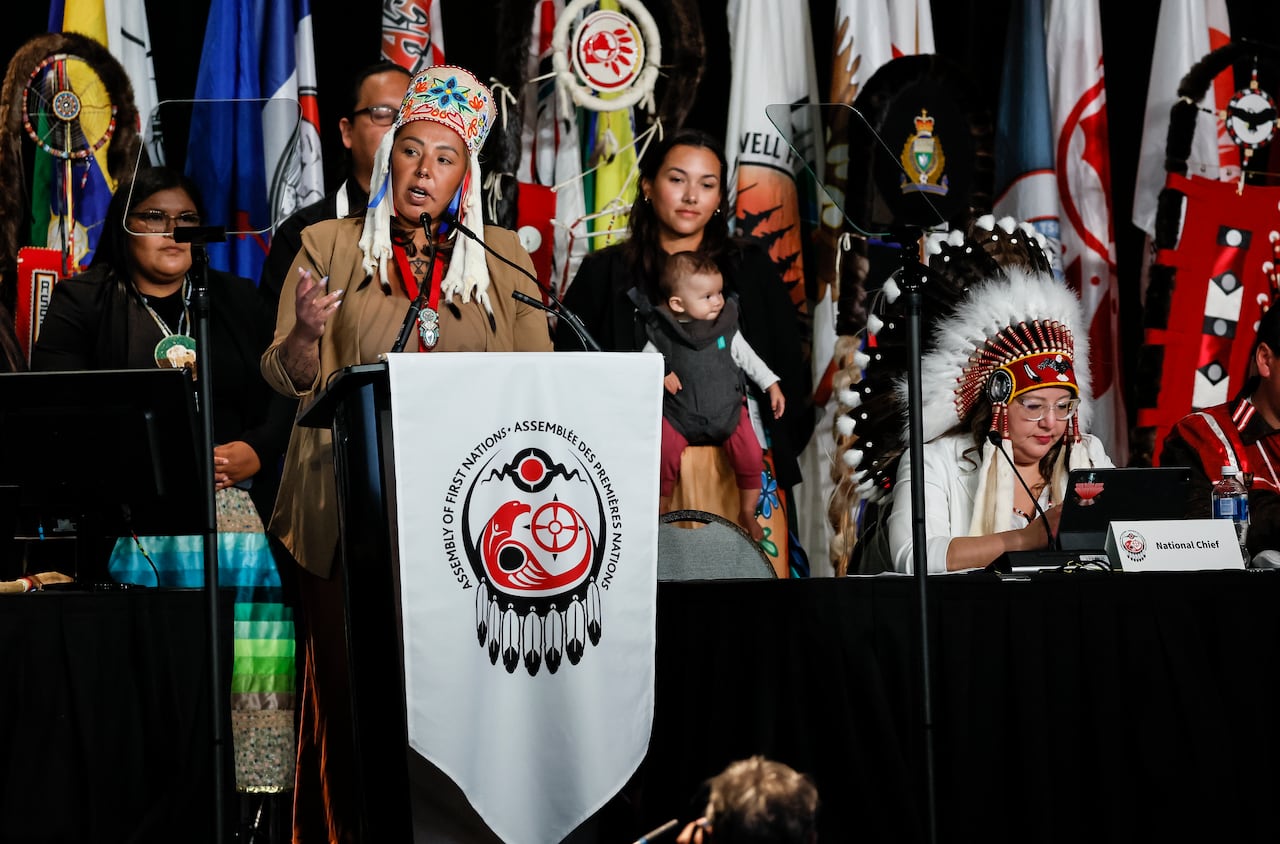 Grand Chief Kyra Wilson of the Assembly of Manitoba Chiefs said First Nations leaders in her province are considering a regional deal with Ottawa, but it will only be signed if certain conditions are met.