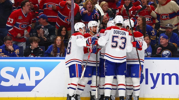 Canadiens dominate Sabres 5-1 to even series heading back to Montreal