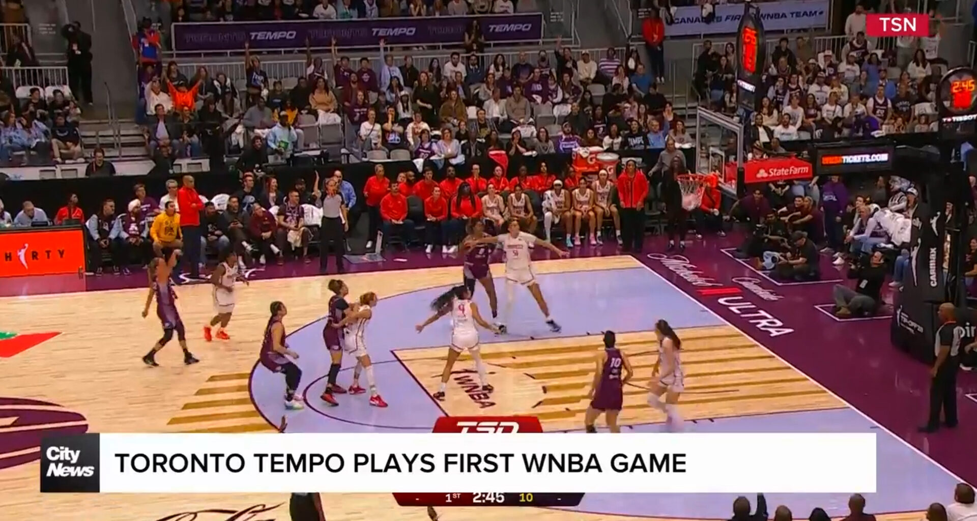 Toronto Tempo come up short in historic WNBA opener