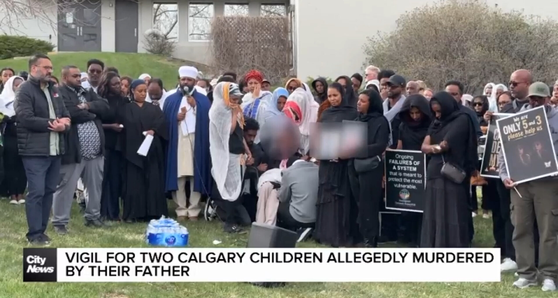 Vigil for two Calgary kids allegedly murdered by their father