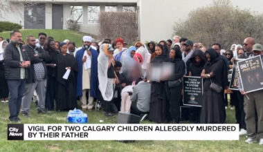 Vigil for two Calgary kids allegedly murdered by their father