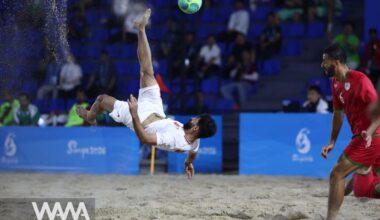 Iran’s National Beach Soccer Team. Social media /WANA News Agency