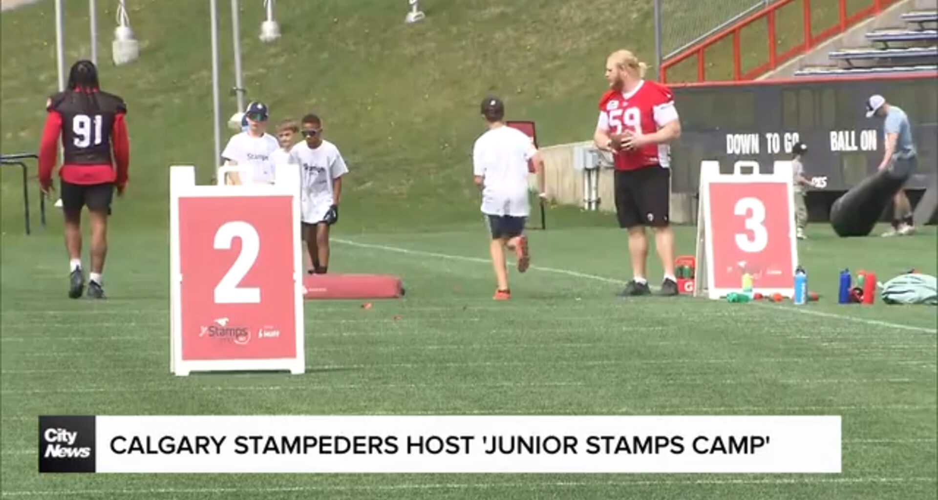 The Calgary Stampedes hosted the annual Jr. Stamps camp on Saturday