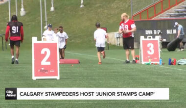 The Calgary Stampedes hosted the annual Jr. Stamps camp on Saturday