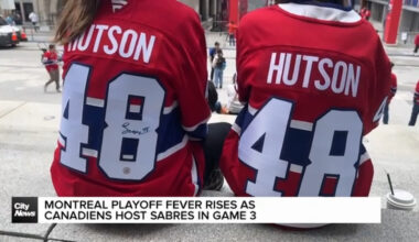 Montreal playoff fever rises as Canadiens host Sabres in Game 3