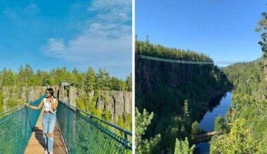 Canada's longest suspension footbridge is in Ontario and it takes you 600 ft across a canyon