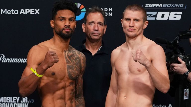 Shane Mosley Jr and Serhii Bohachuk (Photos: Zuffa Boxing)