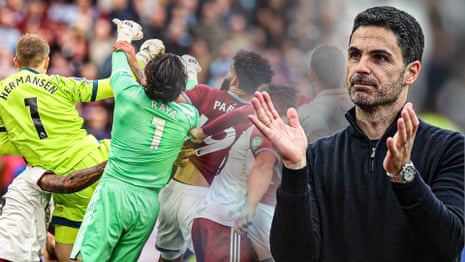 'It's an obvious error': Arteta praises referee for disallowing late West Ham equaliser – video