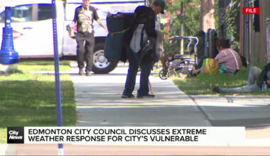 Edmonton city council discusses extreme weather response for city’s vulnerable