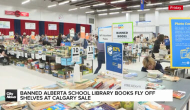 Banned Alberta school library books sold out at Calgary book sale