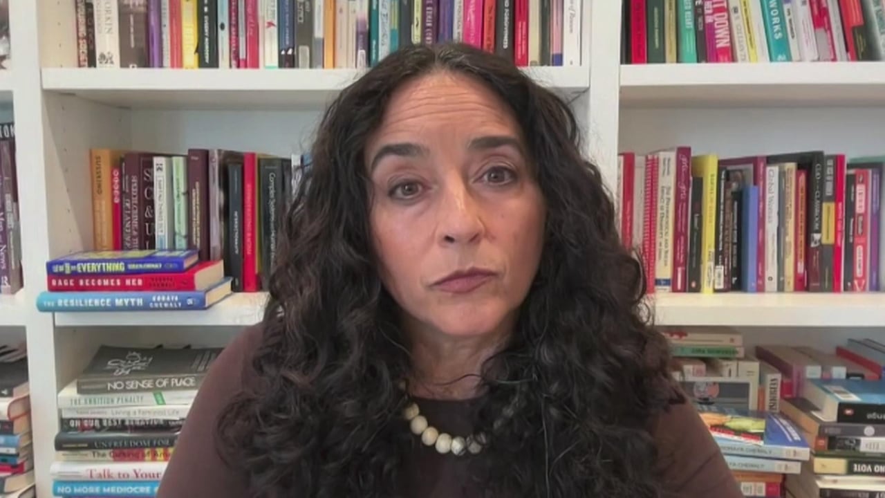 U.S. author Soraya Chemaly is seen this screen capture from a May 2026 online interview with CBC News.