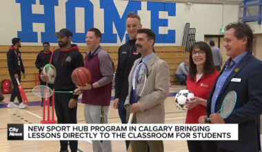 New sports hub program in Calgary bringing lessons directly to the classroom for students