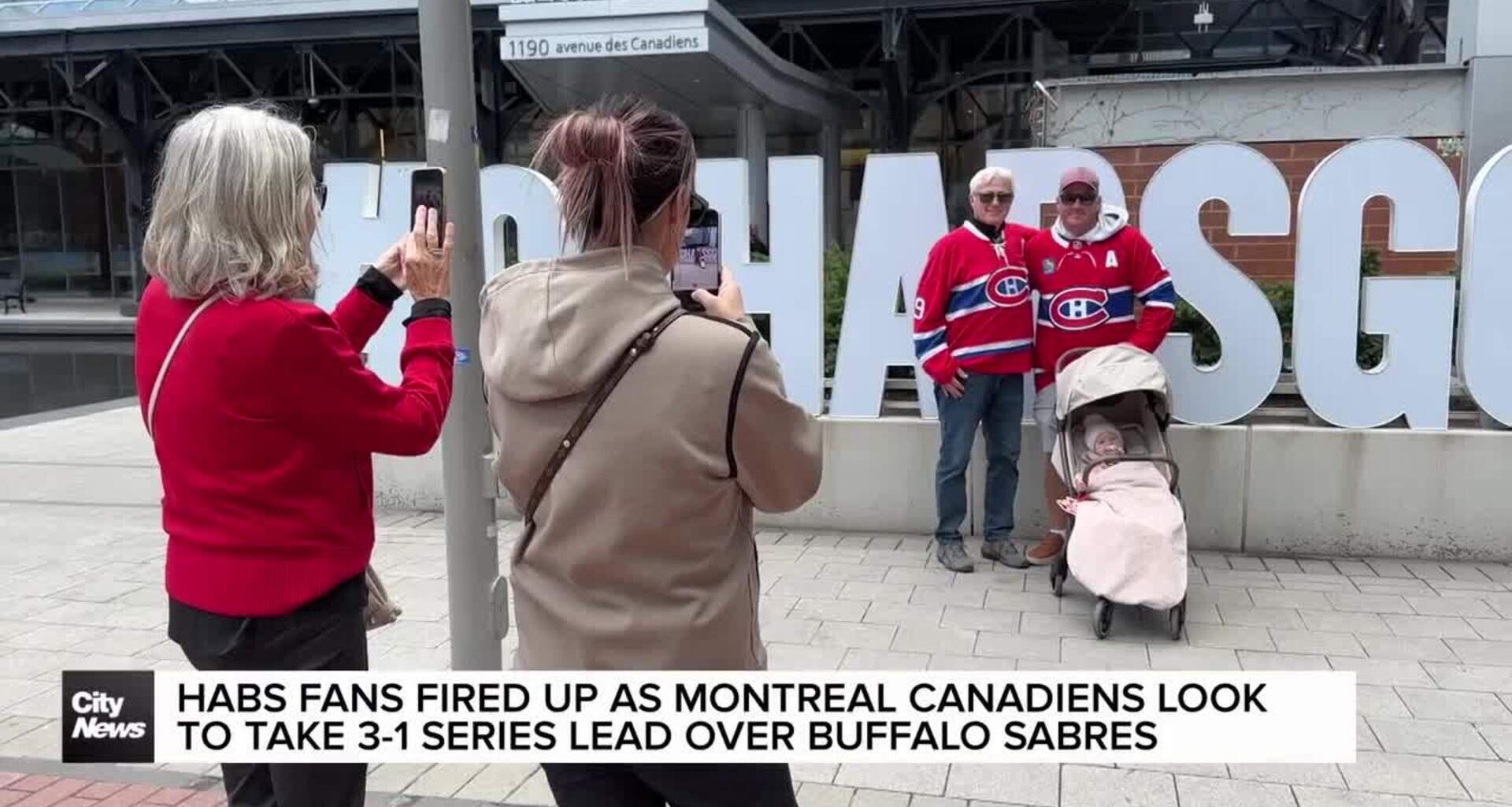 Habs fans fired up as Montreal Canadiens look to take 3-1 series lead