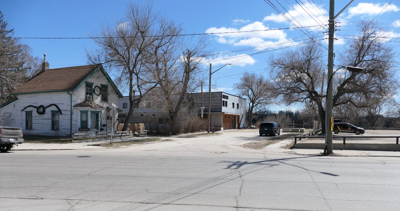 An intersection in Winnipeg.