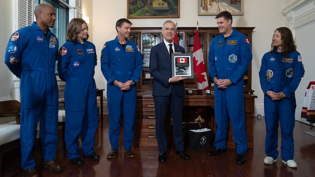 Carney tells Artemis II astronauts their mission around the moon inspired a country