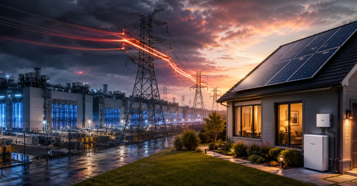 Data centers are cutting power to homes, driving homeowners to solar and batteries