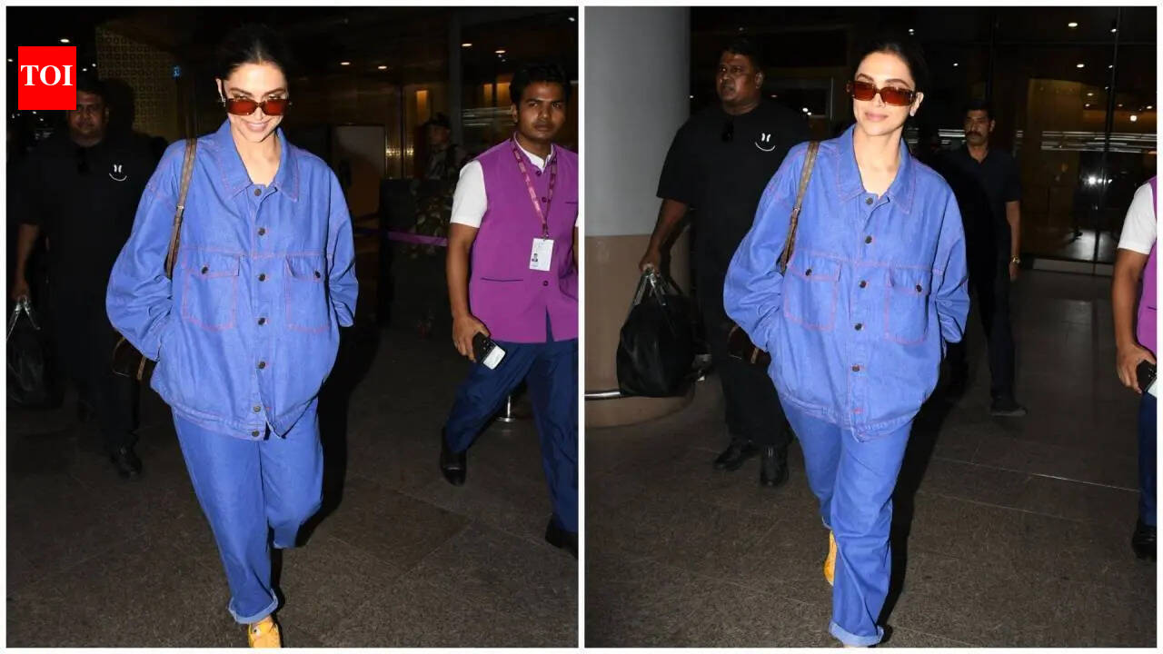 Mom-to-be Deepika Padukone oozes pregnancy glow as she returns to Mumbai after Cape Town schedule of King with Shah Rukh Khan | Hindi Movie News