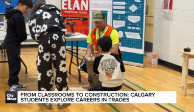 From classrooms to construction Calgary students explore careers in trades