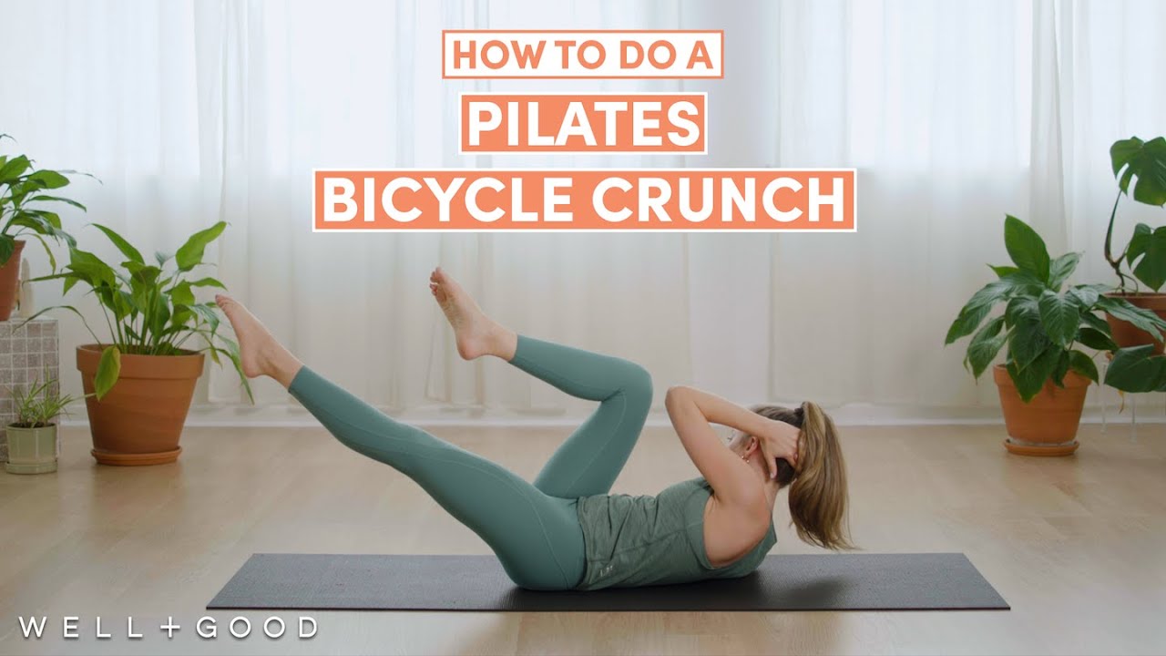 How to do A Pilates Bicycle Crunch | The Right Way | Well+Good - YouTube