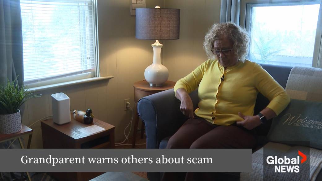 Click to play video: 'Would-be grandparent scam victim warns others'