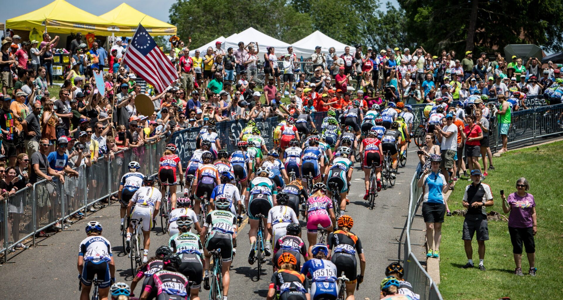 Riders at the Philadelphia Cycling Classic