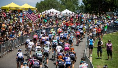 Riders at the Philadelphia Cycling Classic