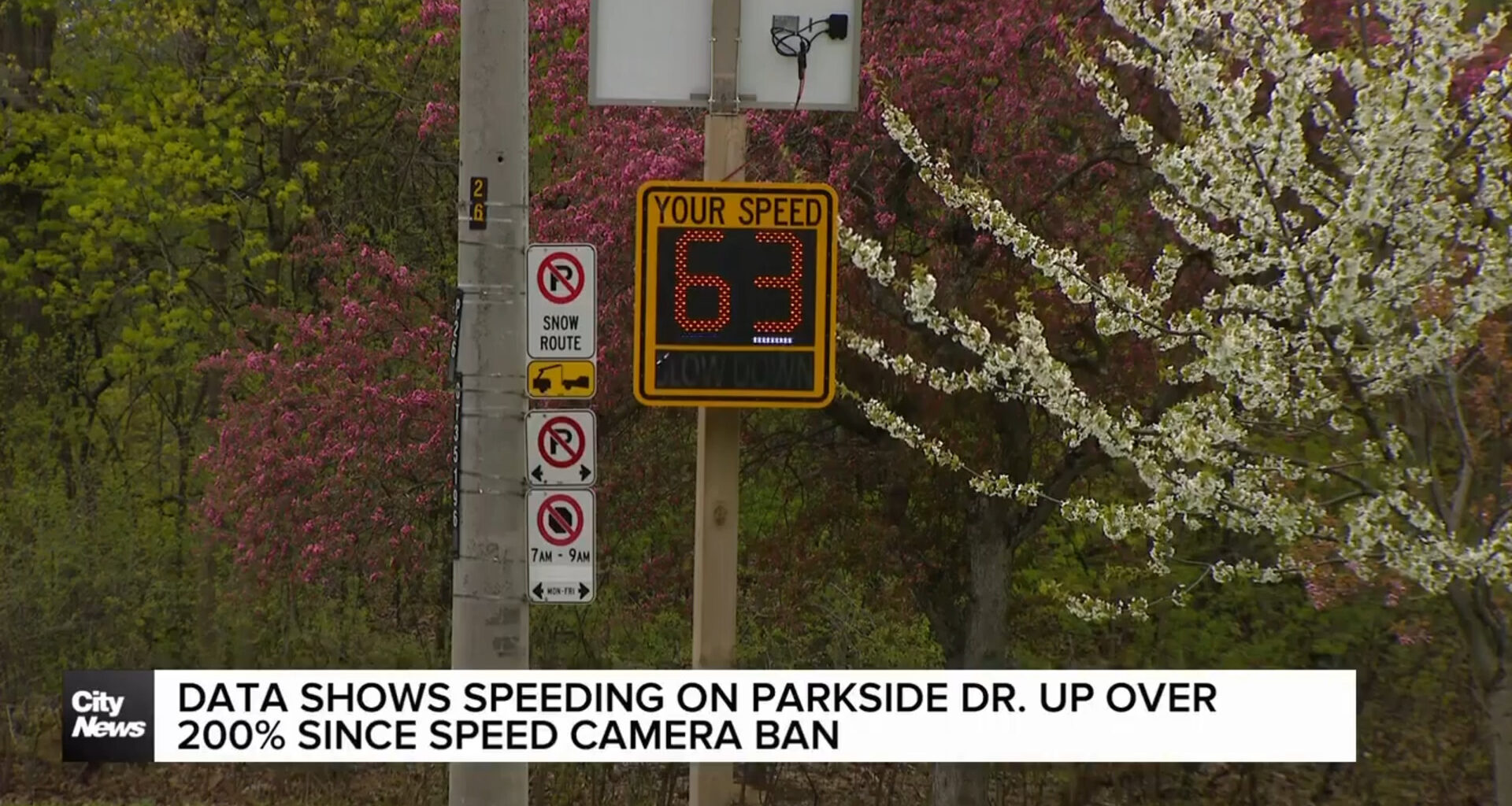 Speeding on Parkside Drive up 235% since speed camera ban