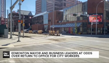 Mayor and business leaders at odds over return to office for city workers
