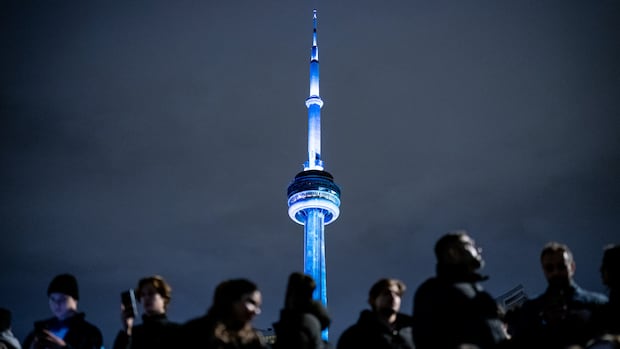 Drake 'froze' the CN Tower in honour of his new album, Iceman