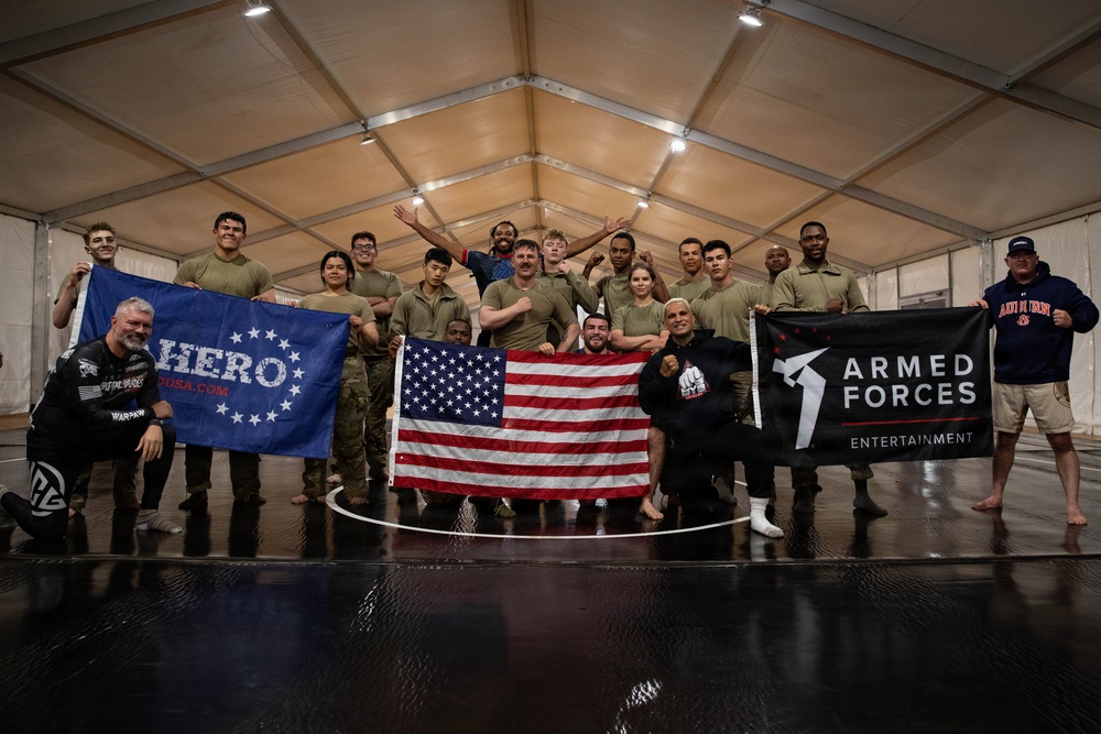 From the mat to the range: MMA fighters visit U.S. Army in Poland