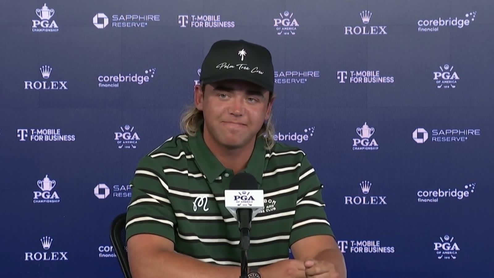 Garrick Higgo on two-shot penalty for arriving late to PGA Championship tee time