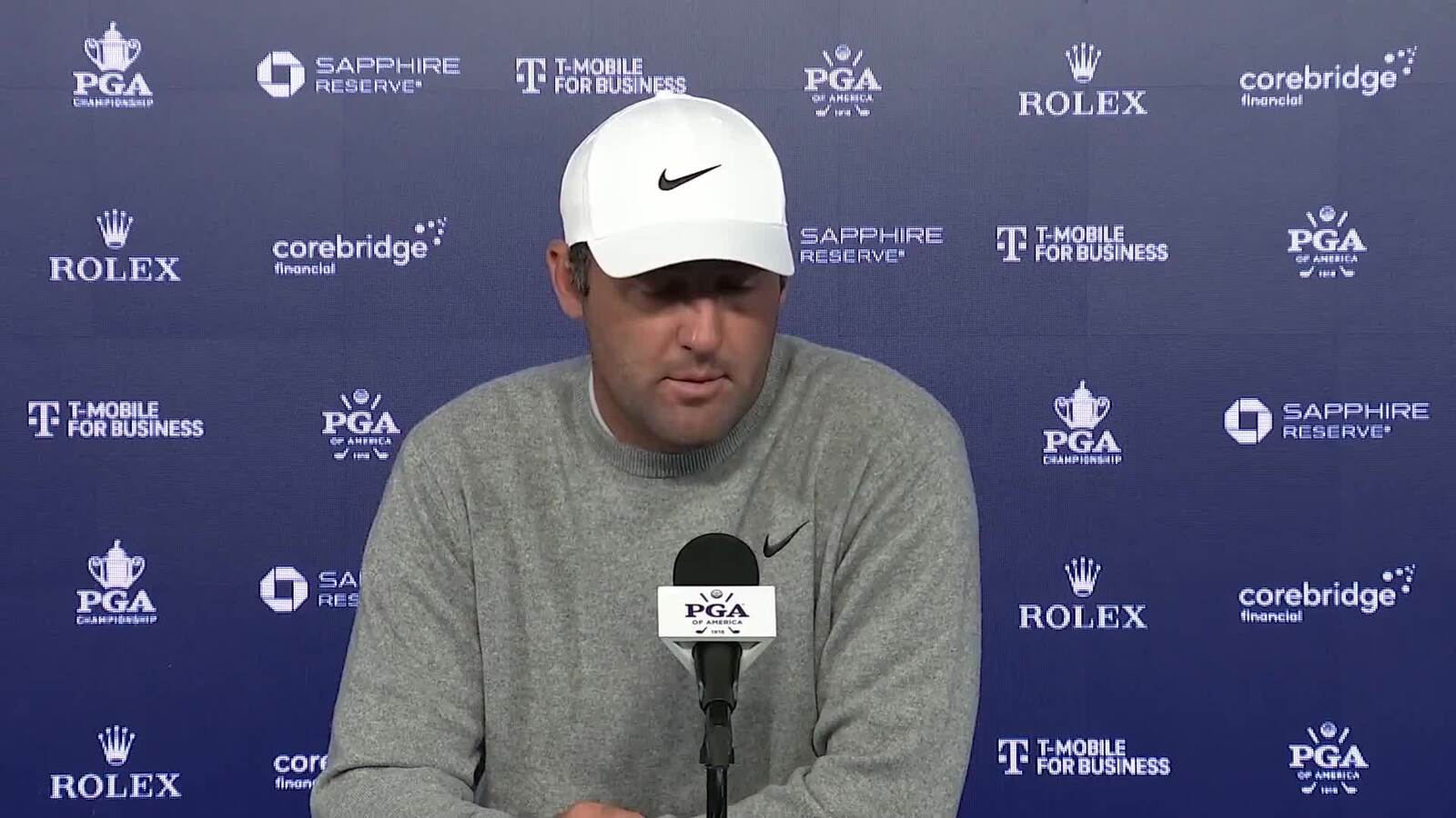 Scottie Scheffler on opening as co-leader at PGA Championship