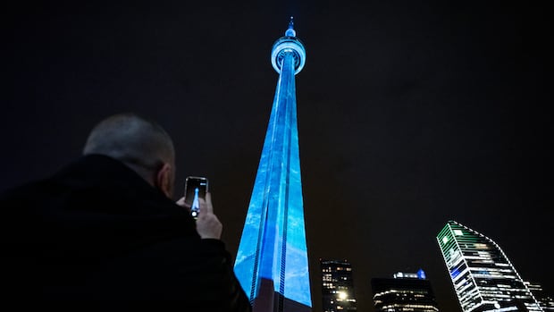 300 people, 75 projectors, 1 night: Inside Drake's audacious CN Tower light show