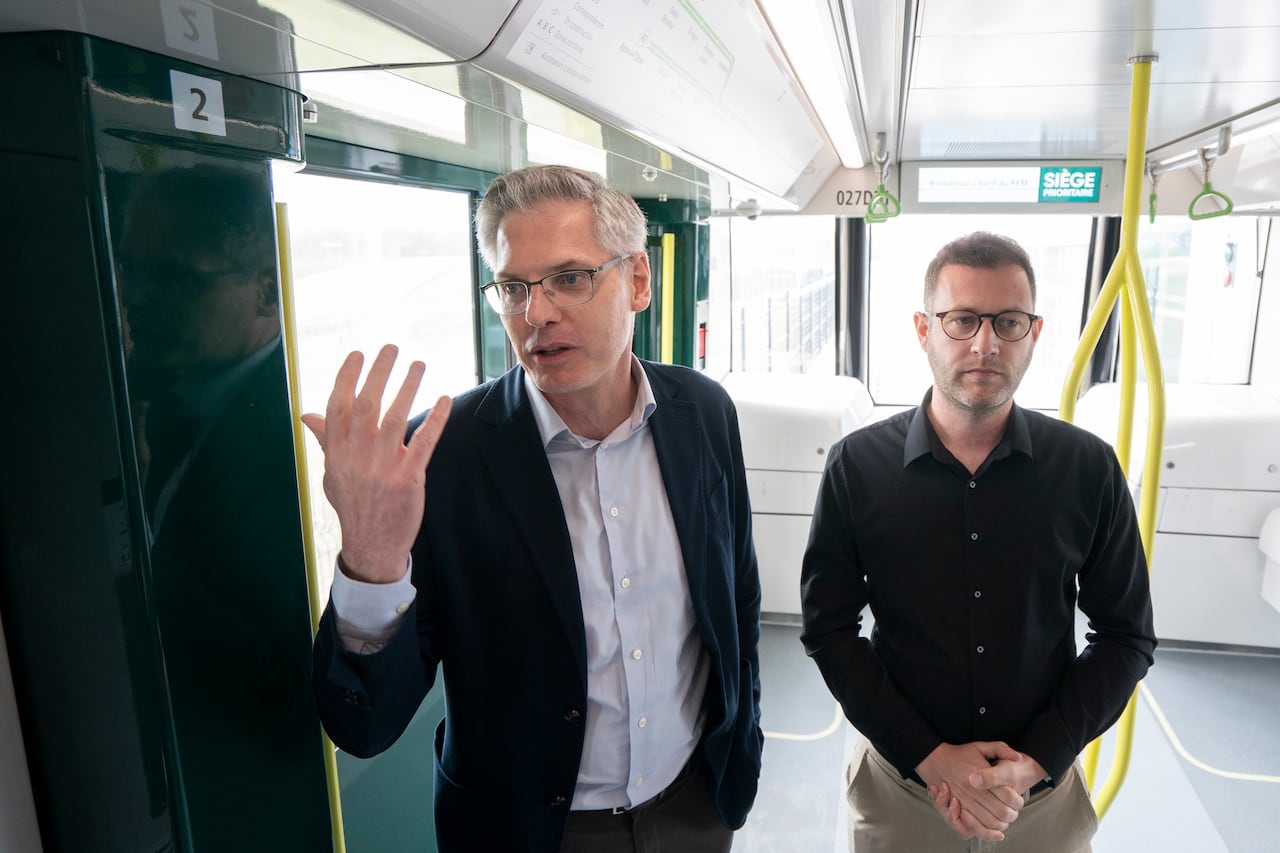 two men speaking