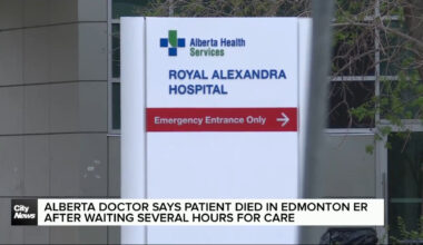 Alberta doctor says patient died in Edmonton emergency room after waiting several hours for care