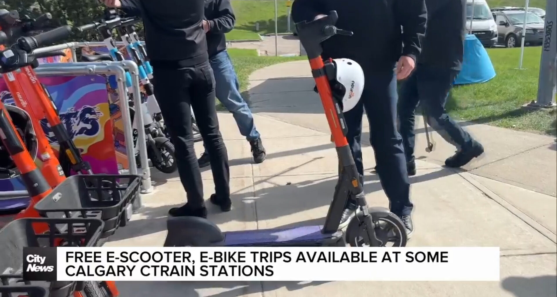 Free scooter e-bike trips available at some Calgary CTrain stations